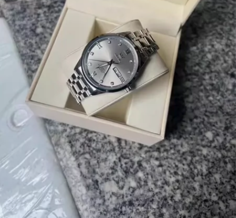 包邮 朋友送的国产平牌欧品客男士机械手表原...