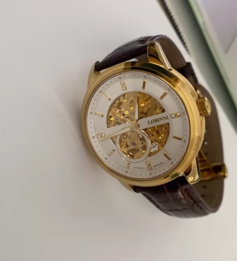 罗宾尼手表，表带会有一点戴的痕迹，机械表，...