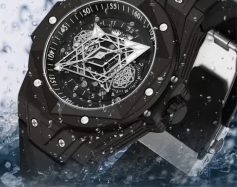 三达硅胶腕表新款石英镂空时潮炫创意男士手表...