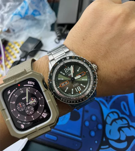 精工5运动手表 自动机械表 4r36a表芯...