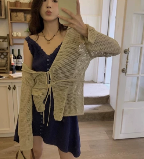 ?法式复古短裙小个子吊带裙蓝色连衣裙女装夏...