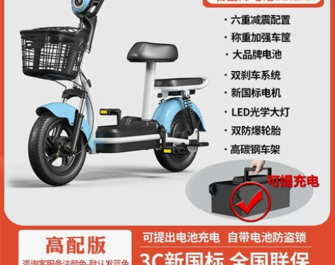 2023新款新国标电动车可上牌女生小型成人...