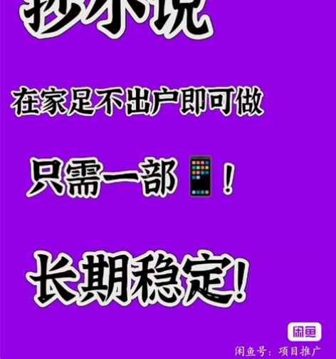 [火]一个简单很牛的副业项目在家赚钱，抄小...