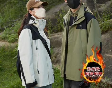 JEEP冲锋衣男款三合一女款2023新款男...