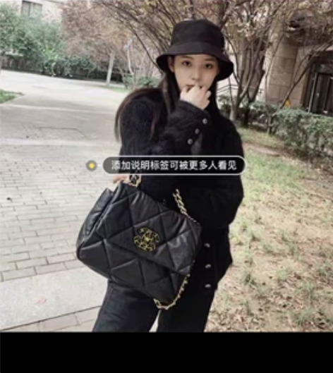 女包小香19真皮菱格链条单肩斜挎女包  小...