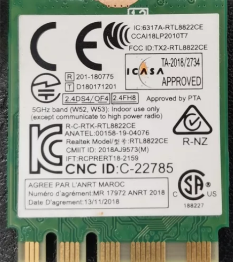 新机拆下 RTL8822CE无线网卡 双频...