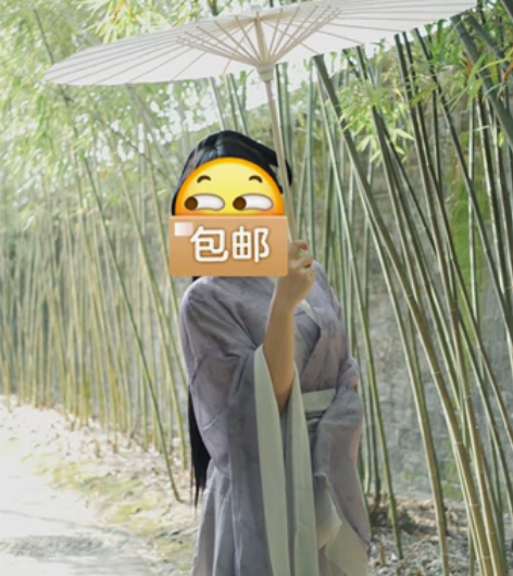 魏晋风汉服三件套，浅紫色s，买就送同款假发...