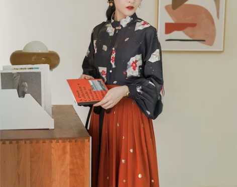 徐娇织羽集【新年花束】秋季汉元素改良明制竖...