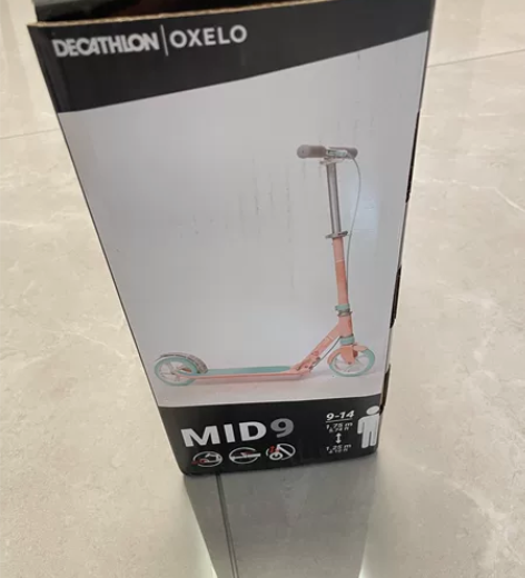 迪卡侬MID9儿童滑板车9-14岁青少年成...