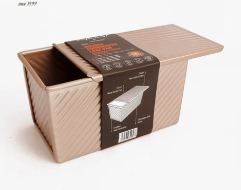 学厨吐司模具 烘焙工具土司盒 滑盖波纹吐司...