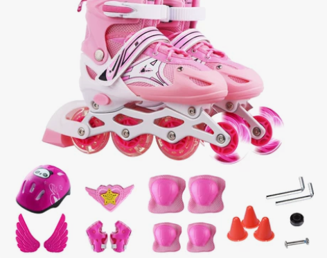 溜冰鞋儿童全套装3-5-6-8-10岁旱冰...