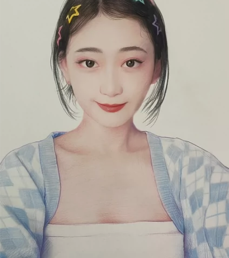 彩铅人物画像定制手绘素描肖像画写实头像 元...
