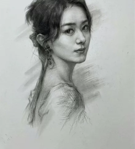 彩铅画像定制素描人像手绘人像人物肖像画真人...