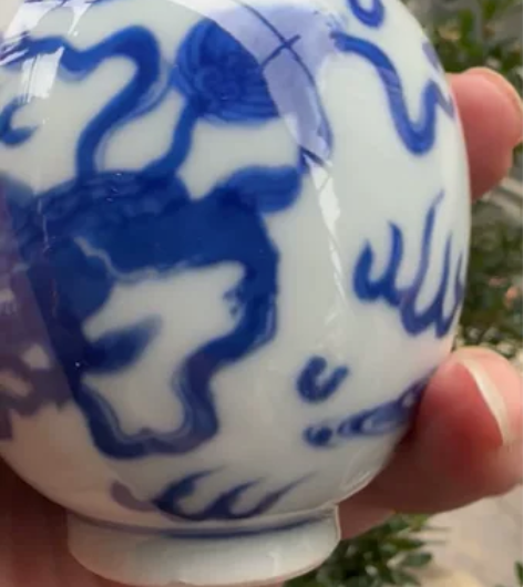 景德镇手绘龙小茶叶罐 全新，可装1两铁观音...