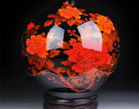 JDZ景德镇 陶瓷 花瓶 现代时尚客厅 博...