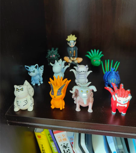 火影忍者尾兽手办全套九尾手办 全套盒装都在...