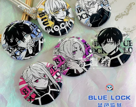 蓝色监狱同人周边洁世一双闪吧唧凪诚士郎胸章...