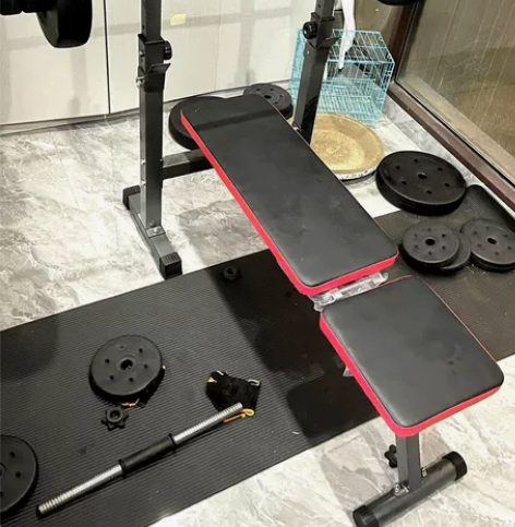 搬家便宜出卧推架深蹲架家用多功能健身器材可...