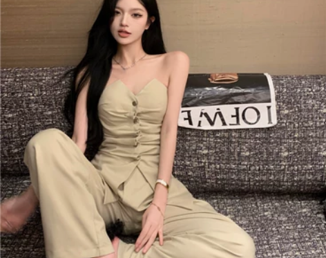 薄款直筒运动西裤休闲女2022夏季新款垂感...