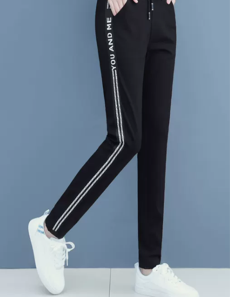 运动裤女 运动女裤女长裤高腰显瘦休闲裤弹力...