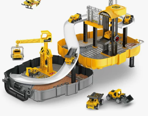 ?纽奇惯性小汽车 玩具 男孩吊车挖掘机搅拌...