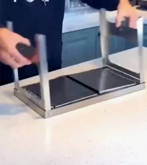 ｛全新包邮｝阿为不锈钢折叠烧烤炉户外木炭柴...