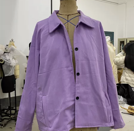 服装设计专业  工艺课作业夹克 感兴趣的话...