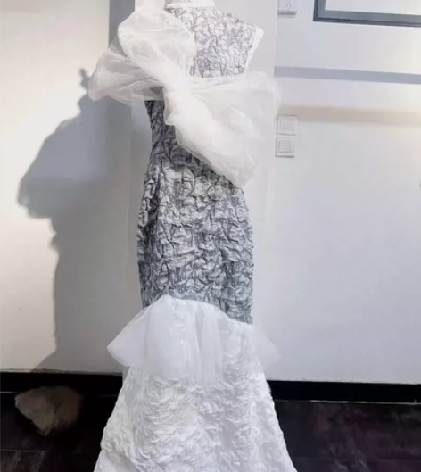 服装毕业设计三套 面料再造礼服设计 含效果...