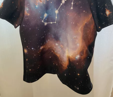 全新 设计师刘思聪星空系列短袖T恤 D2C...