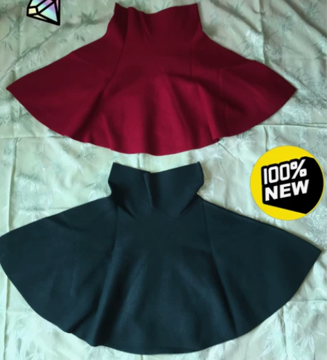 【全新】女秋冬款短裙半身裙，高腰打底针织蓬...