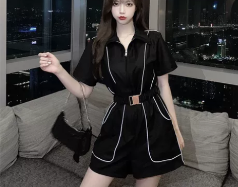 显瘦工装裤阔腿连体裤 感兴趣的话点“我想要...