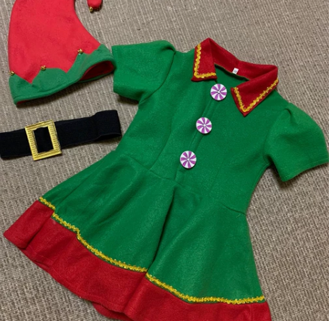 万圣节～圣诞节～儿童服装女童圣诞节表演服、...