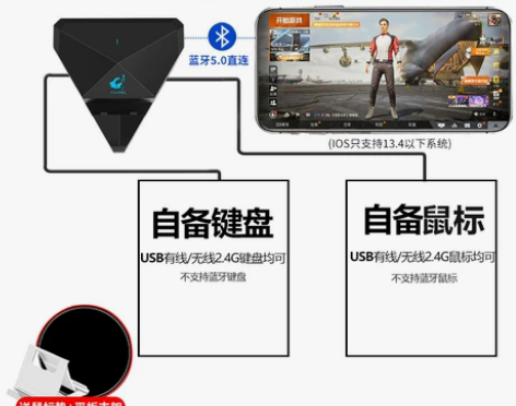 手机吃鸡神器键盘鼠标王座套装使命召唤外设全...