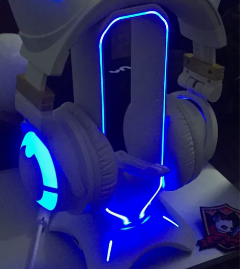 闲置带支架 未用过！妖舞猫耳降噪耳机头戴式...