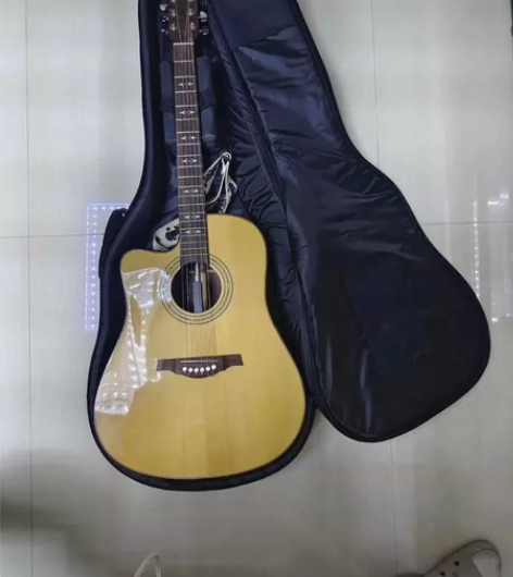 JUNNER全单反手民谣吉他 送吉他神柱，...