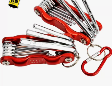 折叠内六角扳手全套装便携式公英制梅花内六方...