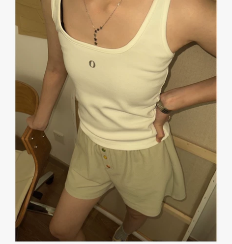 POXFFEE/时尚百搭吊带背心女夏季露背...