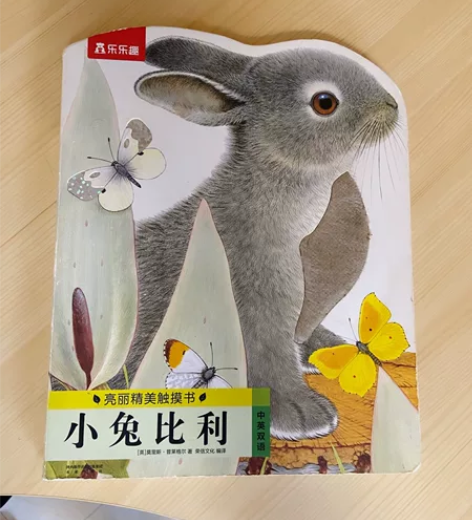 小兔比利 宝宝触摸书小兔比利(中英双语)/...