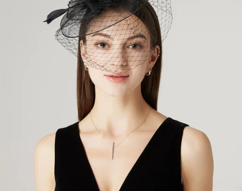 帽子女礼帽神秘网纱女士发饰头箍婚纱摄影新娘...