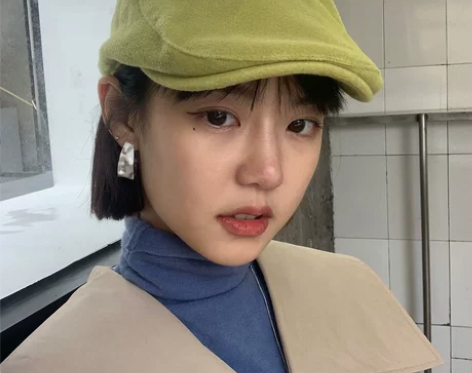 网红时尚毛呢贝雷帽女日系复古前进帽男秋冬韩...