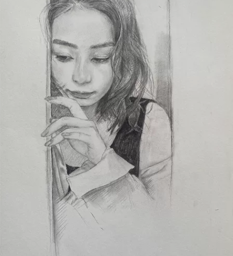 画像定制真人照片素描画像代画画素描手绘肖像...