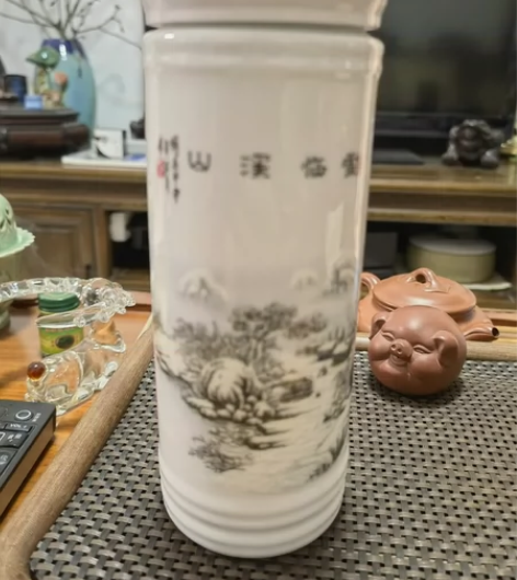 公司礼品,全新景德镇陶瓷保温杯,23元包邮...