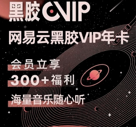 网易云音乐会员一年 黑胶会员年卡12个月 ...