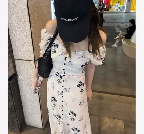 OPENING自制 温柔风高级感碎花连衣裙...