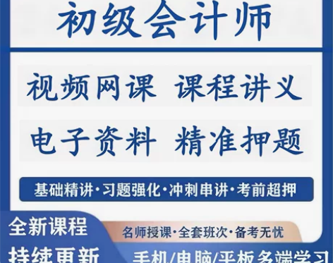 2024年初级会计师备考（基础精讲班（带讲...