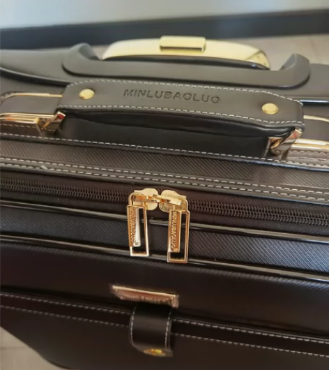 珉璐保罗拉杆箱 男士行李箱16/18寸 黑...