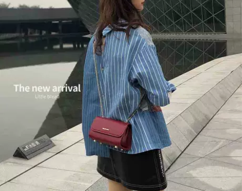 【狂欢价】夏季红色单肩包包2019新款in...