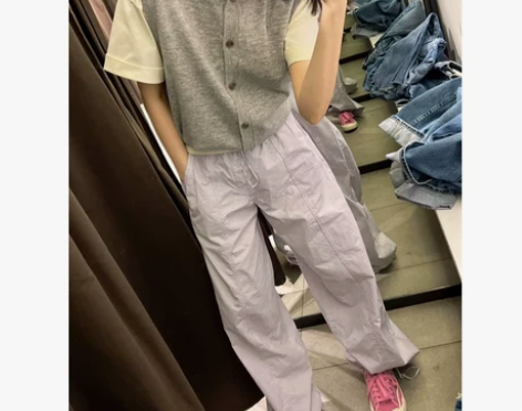 【狂欢价】通勤简约薄款裤子女2023夏季新...