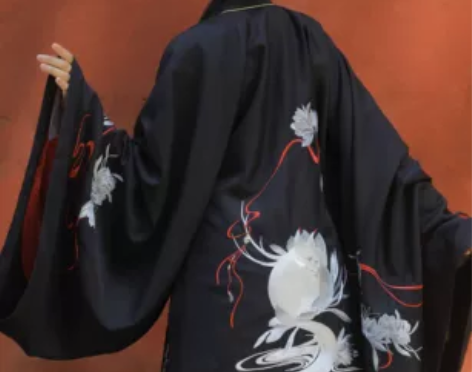 兰若庭 明制 披风 黑色 全新仅试穿 吊牌...