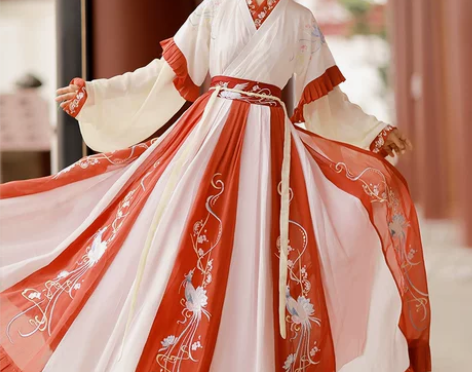 ?淘宝店仙楚姬原创汉服【青鸾羽】 晋制齐腰...